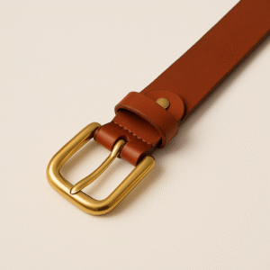 Beltenza Limited Edition Pure Brass Buckle Handmade Leather Belt