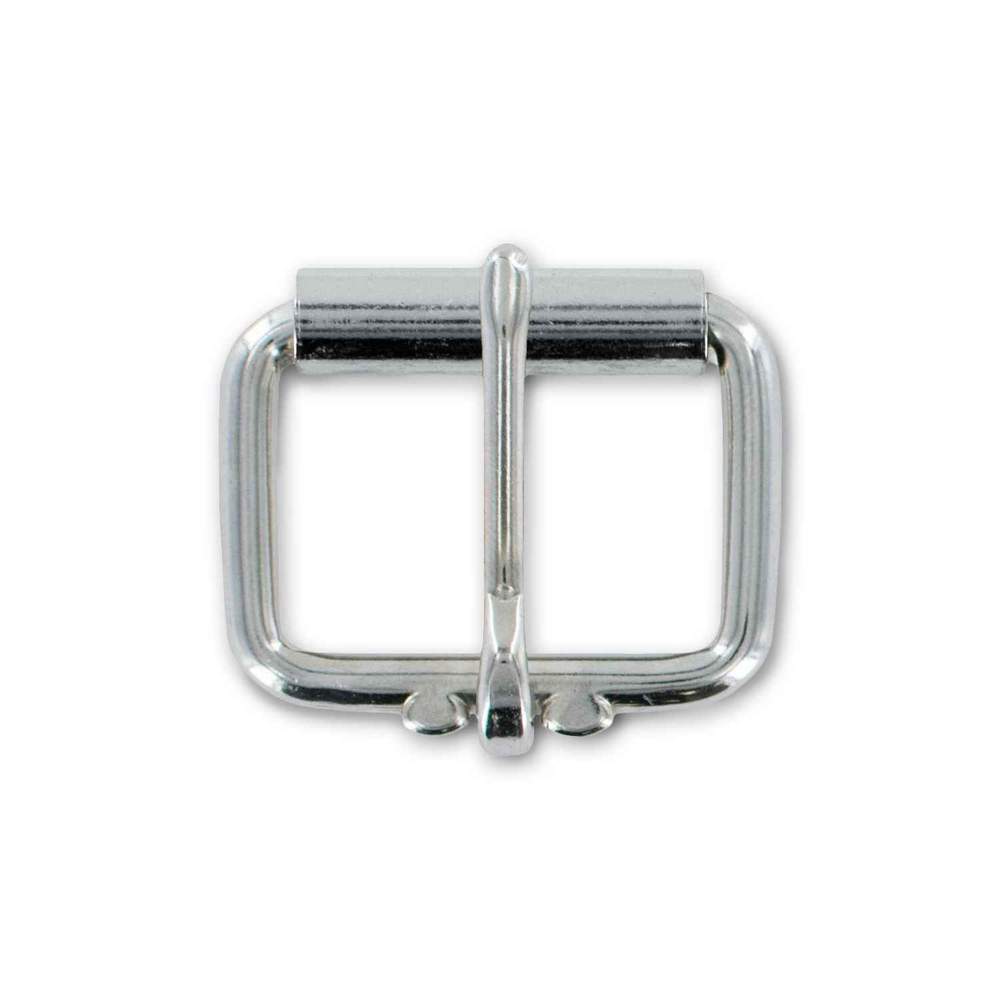 Beltenza 1.25" Nickel #3 Roller Buckle
